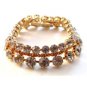Vintage 1950S Vogue Jlry Goldtone Rhinestone Bracelet