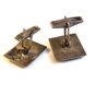 Vintage Siam Sterling Silver Niello Dancing Lady Cufflinks