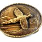 Vintage 1980 Pheasant Belt Buckle Made in U.S.A.