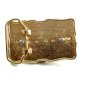 Vintage 1980's Sparkly Shiny Goldish Greenish Belt Buckle Not Marked 092314