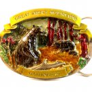 Vintage Great Smokey Mountains Gatlinburg Belt Buckle Made in U.S.A.