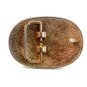 Vintage Silver Tone Western Cowboy Bull Head Belt Buckle