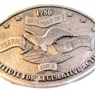 Vintage 1986 NRA Institute for Legislative Action Belt Buckle