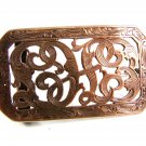 Sterling Silver w/ Gold Overlay Belt Buckle by Tusch New Orleans LA 62414