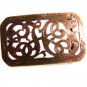 Sterling Silver w/ Gold Overlay Belt Buckle by Tusch New Orleans LA 62414