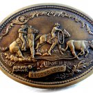 Vintage Second Loop Cattle Round Up Western Belt Buckle by Hawk Gallery