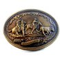 Vintage Second Loop Cattle Round Up Western Belt Buckle by Hawk Gallery