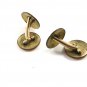 True Vintage Edwardian / Deco Goldtone Cufflinks Marked S&S 101014