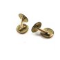 True Vintage Edwardian / Deco Goldtone Cufflinks Marked S&S 101014