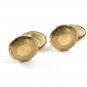 True Vintage Edwardian / Deco Goldtone Cufflinks Marked S&S 101014