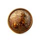 Vintage German Silver 2 Tone Barrel Racing Belt Buckle
