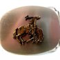 Vintage Western Cowboy Rodeo Horse Rider Belt Buckle Made In U.S.A.