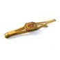 Vintage 1930's - 1950's Gold Tone Initials P. L. Tie Clasp