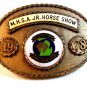 Vintage 1978 Gold Tone M.H.S.A. Michigan Hose Show Association Belt Buckle