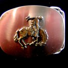 Vintage Broncho Riding Rodeo Belt Buckle Made in U.S.A.