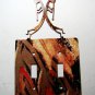 2 Kokopelli Flute Players Double Switch Cover Plate by Steel Images USA 022315F