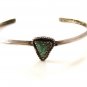 Vintage Native American Sterling & Turquoise Cuff Bracelet