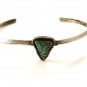 Vintage Native American Sterling & Turquoise Cuff Bracelet