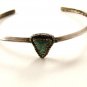 Vintage Native American Sterling & Turquoise Cuff Bracelet