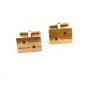 Gold Filled & Red Dress Up Cufflinks by BAB