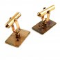 Gold Filled & Red Dress Up Cufflinks by BAB