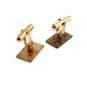 Gold Filled & Red Dress Up Cufflinks by BAB