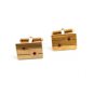 Gold Filled & Red Dress Up Cufflinks by BAB
