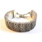 Vintage Tribal Sterling Silver Link Bracelet