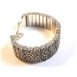 Vintage Tribal Sterling Silver Link Bracelet