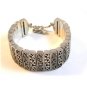 Vintage Tribal Sterling Silver Link Bracelet