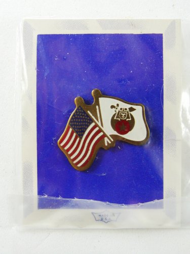 Mint Vintage 1970's-1980s USA Flag Masonic Shriner Flag In Original Plastic