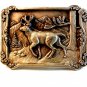 Vintage 1986 Siskiyou Wildlife Series Deer Belt Buckle