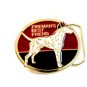 Vintage Fireman's Best Friend Enameled Belt Buckle