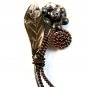 Vintage Sterling Silver & Copper Flower Brooch