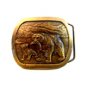 Vintage 1976 Mom & Baby Bear Belt Buckle by Indiana Metal Craft