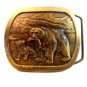 Vintage 1976 Mom & Baby Bear Belt Buckle by Indiana Metal Craft