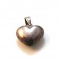 Vintage Sterling Silver Puffy Heart Pendant