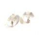 Sterling Silver & Black Onyx Pieced Earrings Signed ND