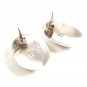 Sterling Silver & Black Onyx Pieced Earrings Signed ND