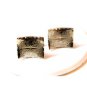 Vintage Silver Tone Rectangular Cufflinks