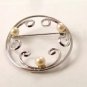 Vintage Beau Sterling Silver And Pearl Brooch