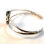 Vintage Southwest Sterling Silver & Turquoise & Coral Cuff Bracelet