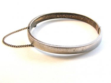 Vintage Sterling Silver Bangle Bracelet Signed B.A.B.