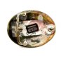 Ladies Silvertone Goldtone 2 Hearts Belt Buckle by Crumrine USA 101414
