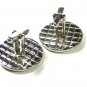 Vintage Silvertone & Black Comedy Tragedy Theatre Cufflinks Unbranded 71015