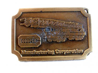 Vintage Cooper Manufacturing Corporation Belt Buckle U.S.A.