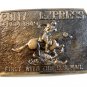 Vintage Pony Express First With The U.S. Mail Buckle