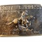 Vintage Pony Express First With The U.S. Mail Buckle
