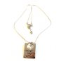 Alexa's Angels Silver Tone Change Begins Within Pearl Pendant / 18" Necklace