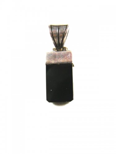 Sterling Silver & Black Onyx Pendant / Drop 81814